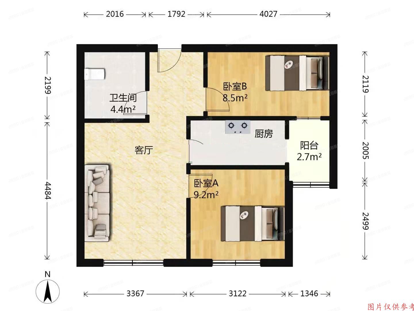 朝阳区 常营丽景园2号楼17层2单元1702（金隅丽景园）