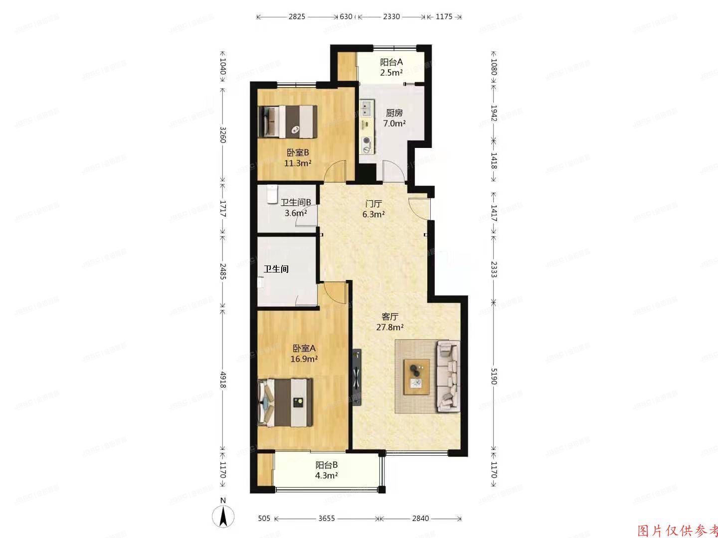 ※朝阳区柏林爱乐二期25号楼2层1单元202