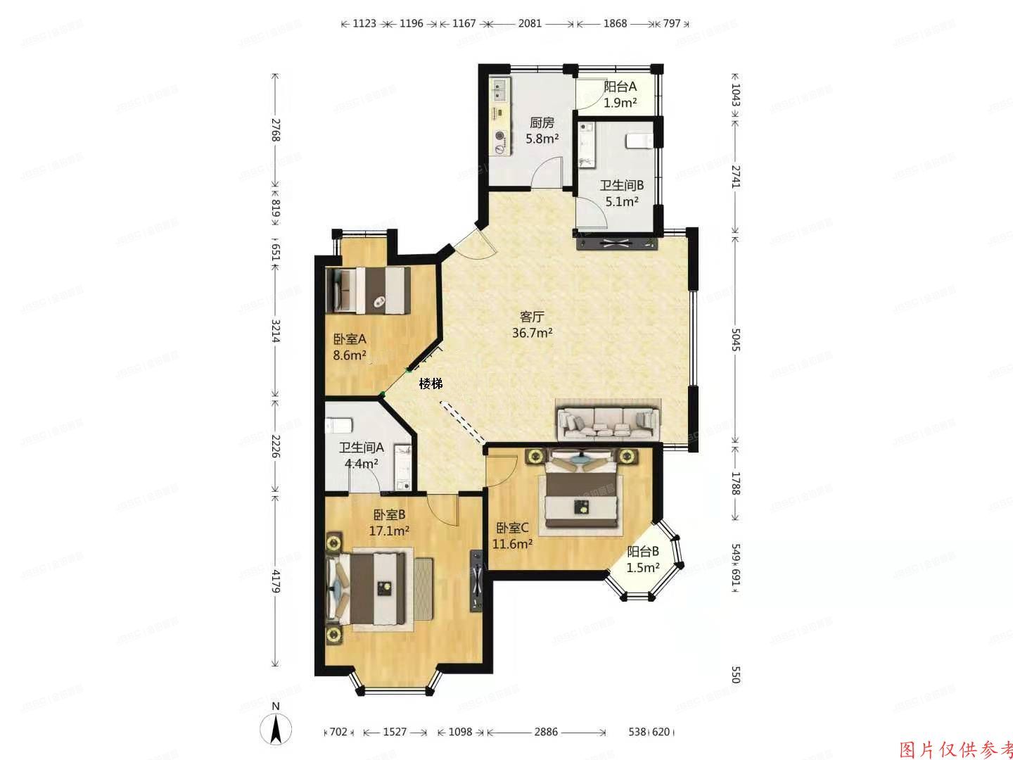 通州区 兴华中街220号6号楼1单元501（一世情园）