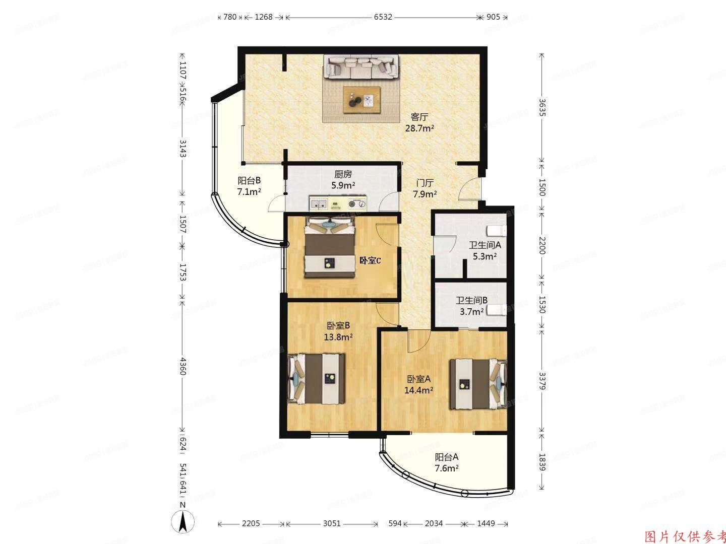 朝阳区 惠新苑1号楼12层1206