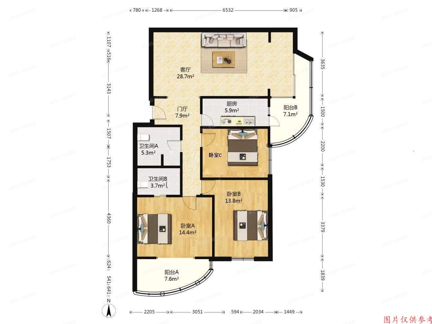 朝阳区 惠新苑1号楼12层1205