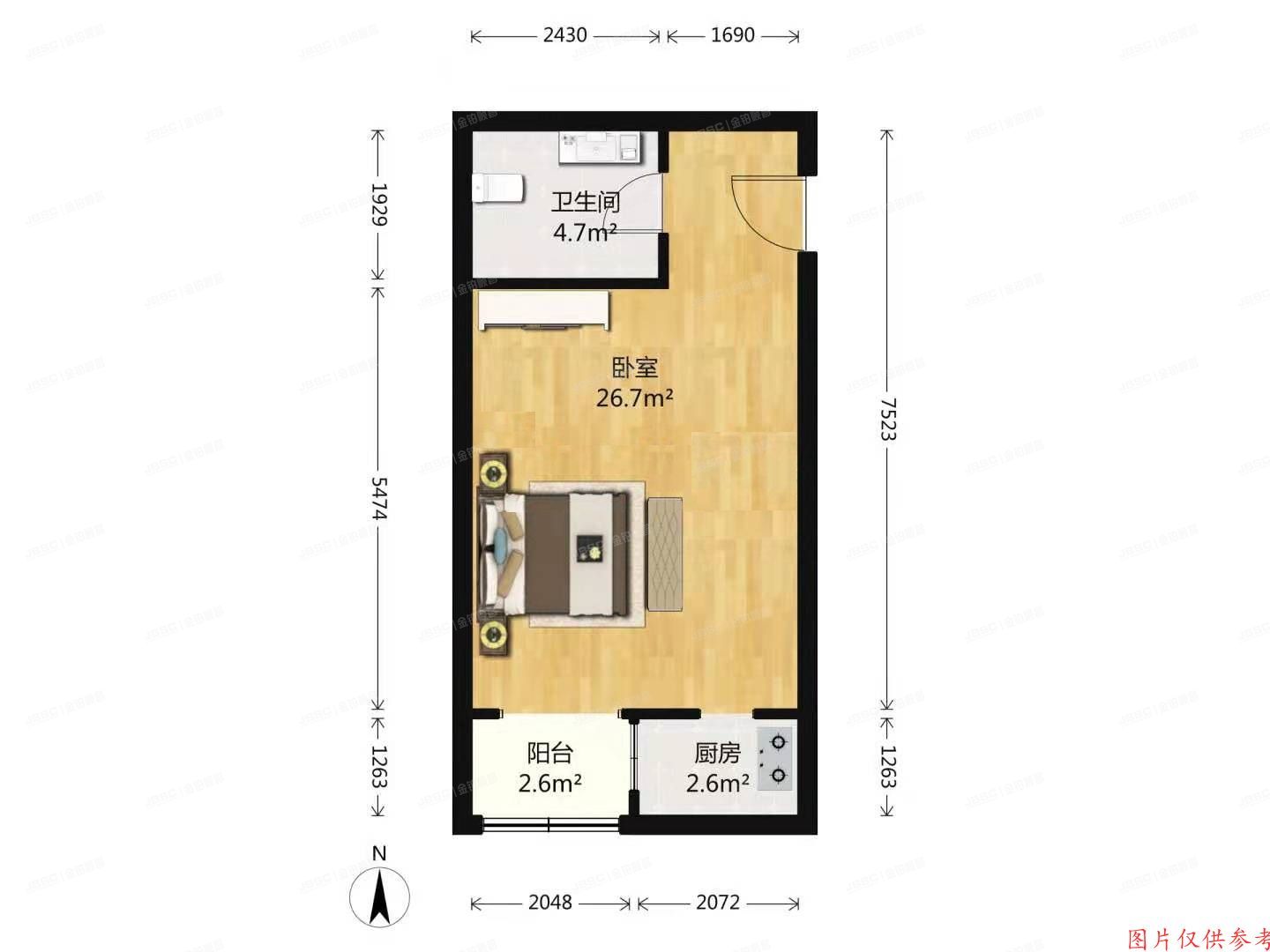 通州区 巴克寓所18号楼9层D－1012