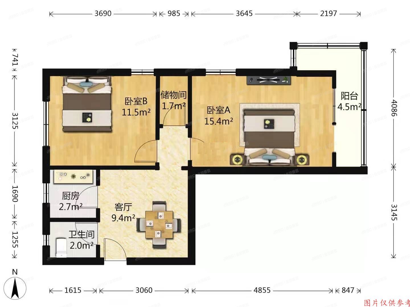 西城区-广安门 小红庙南里5号楼801