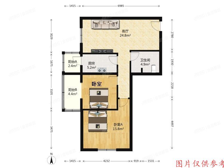 丰台区 成寿寺93号院1号楼0607号（芳华园）