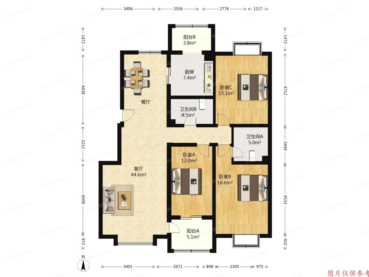 ※大兴区-黄村 清澄名苑北区18号楼1单元401