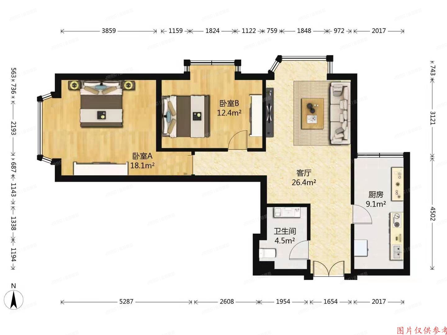 通州区 怡佳家园4号楼5层0501
