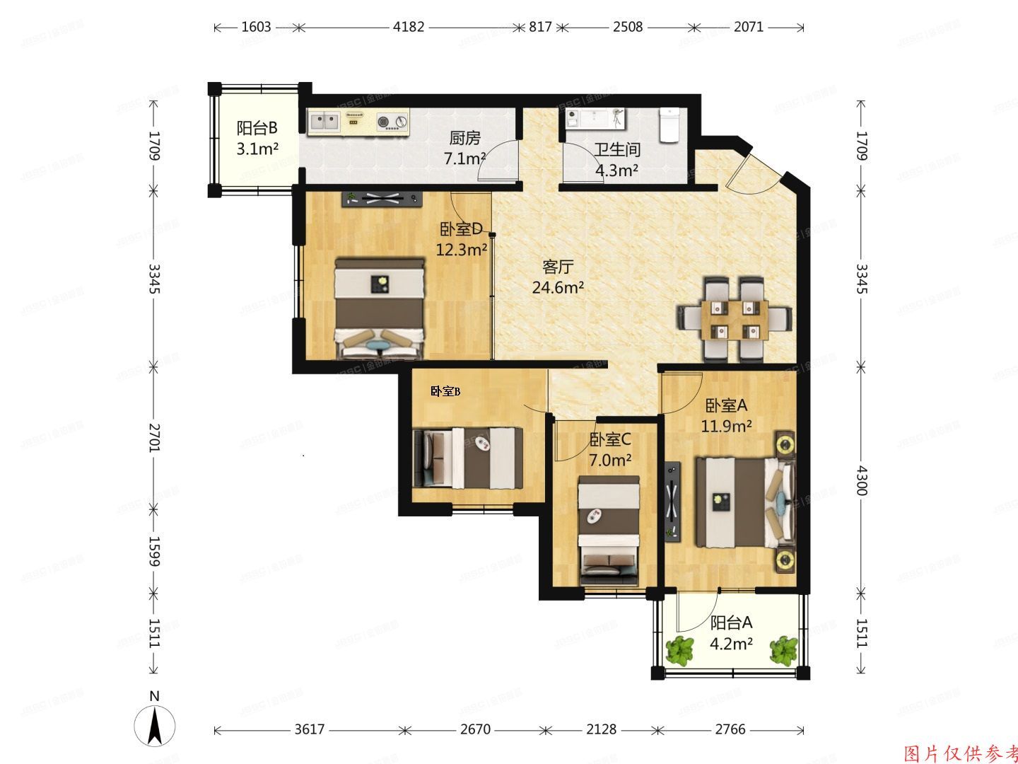 大兴区 滨河西里北区4号楼6层2-602