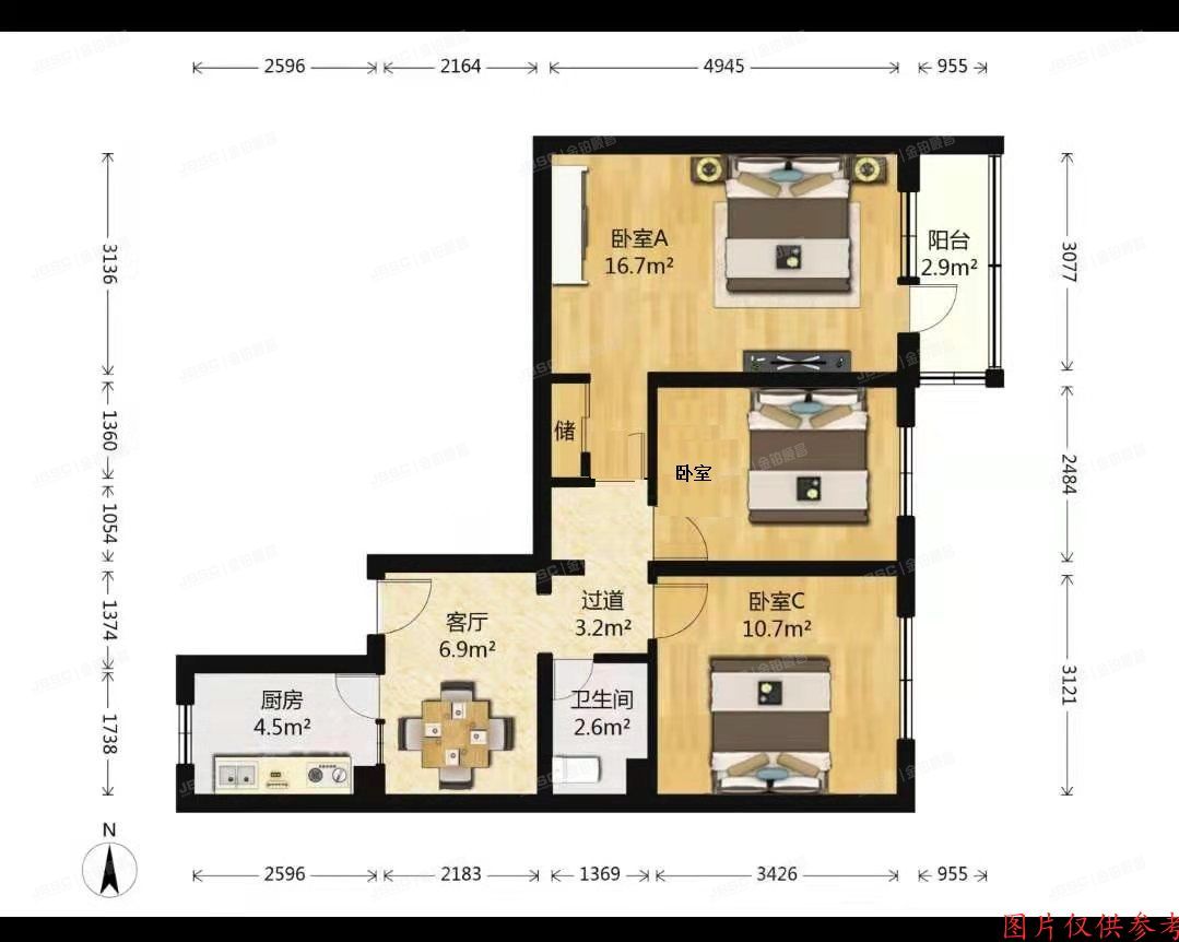 西城区 西直门南大街19号楼15层1502