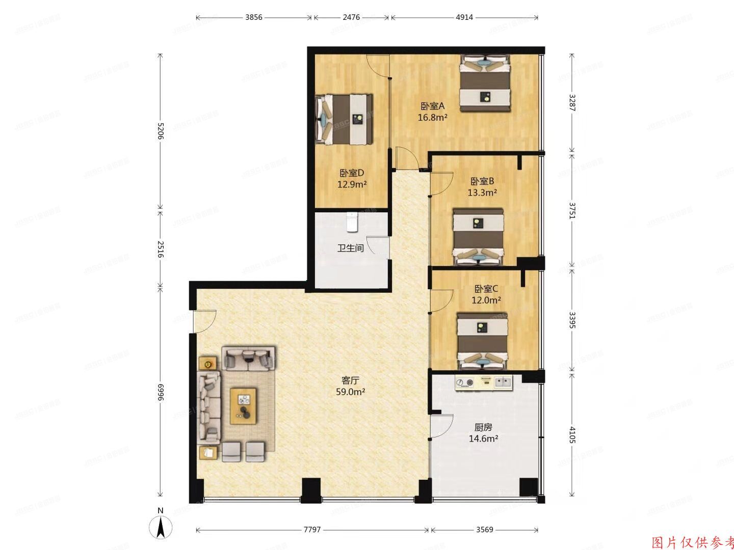 朝阳区 东三环中路39号院10号楼11层1201室（建外soho西区）