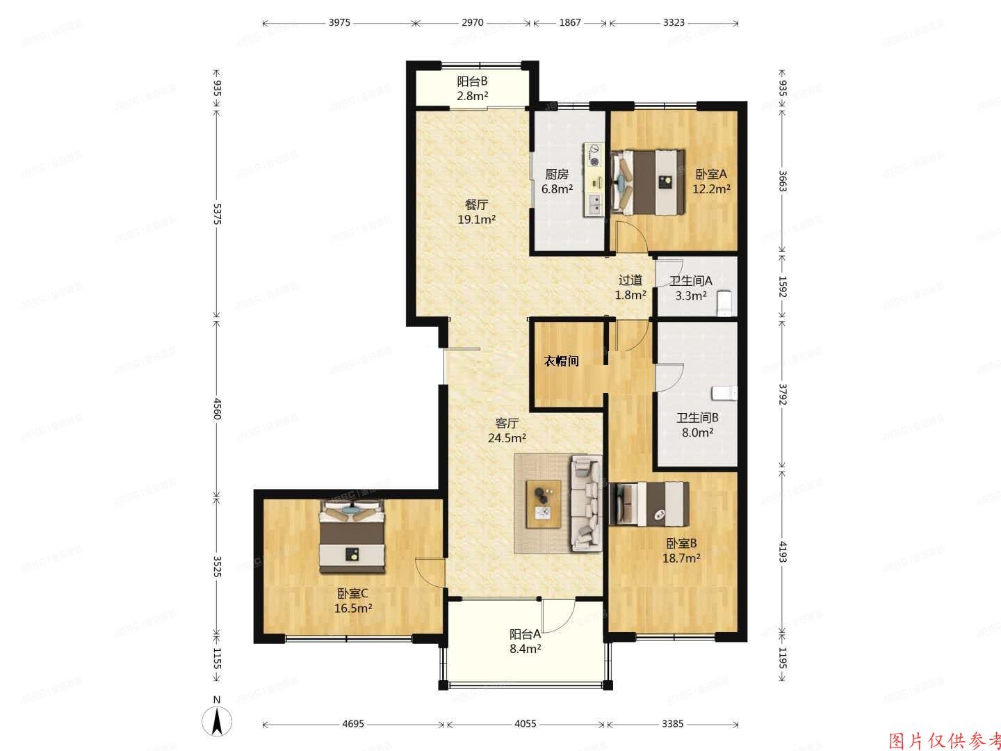 朝阳区 利泽西街6号院7号楼2单元702号（东湖湾）