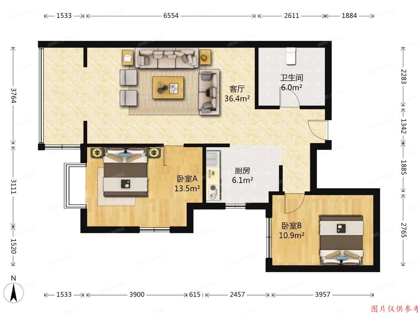 朝阳区广渠路66号院18号楼2310（百环家园）