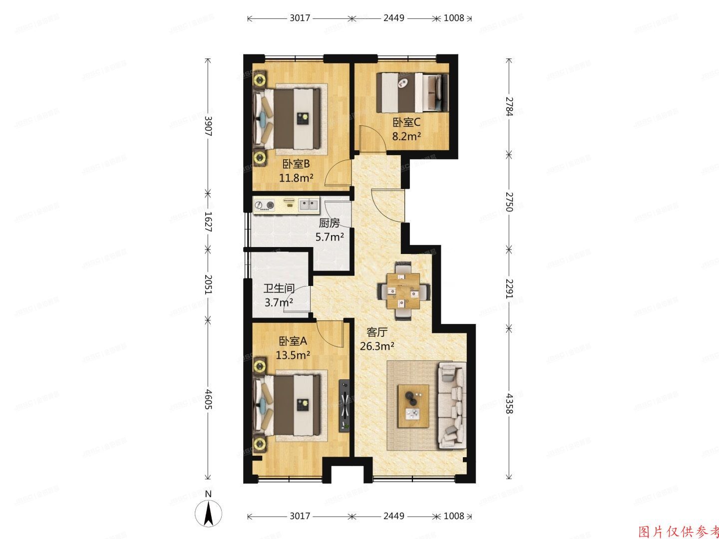 房山区-长阳 悦都新苑二区13号楼10层2单元1002（首创新悦都）