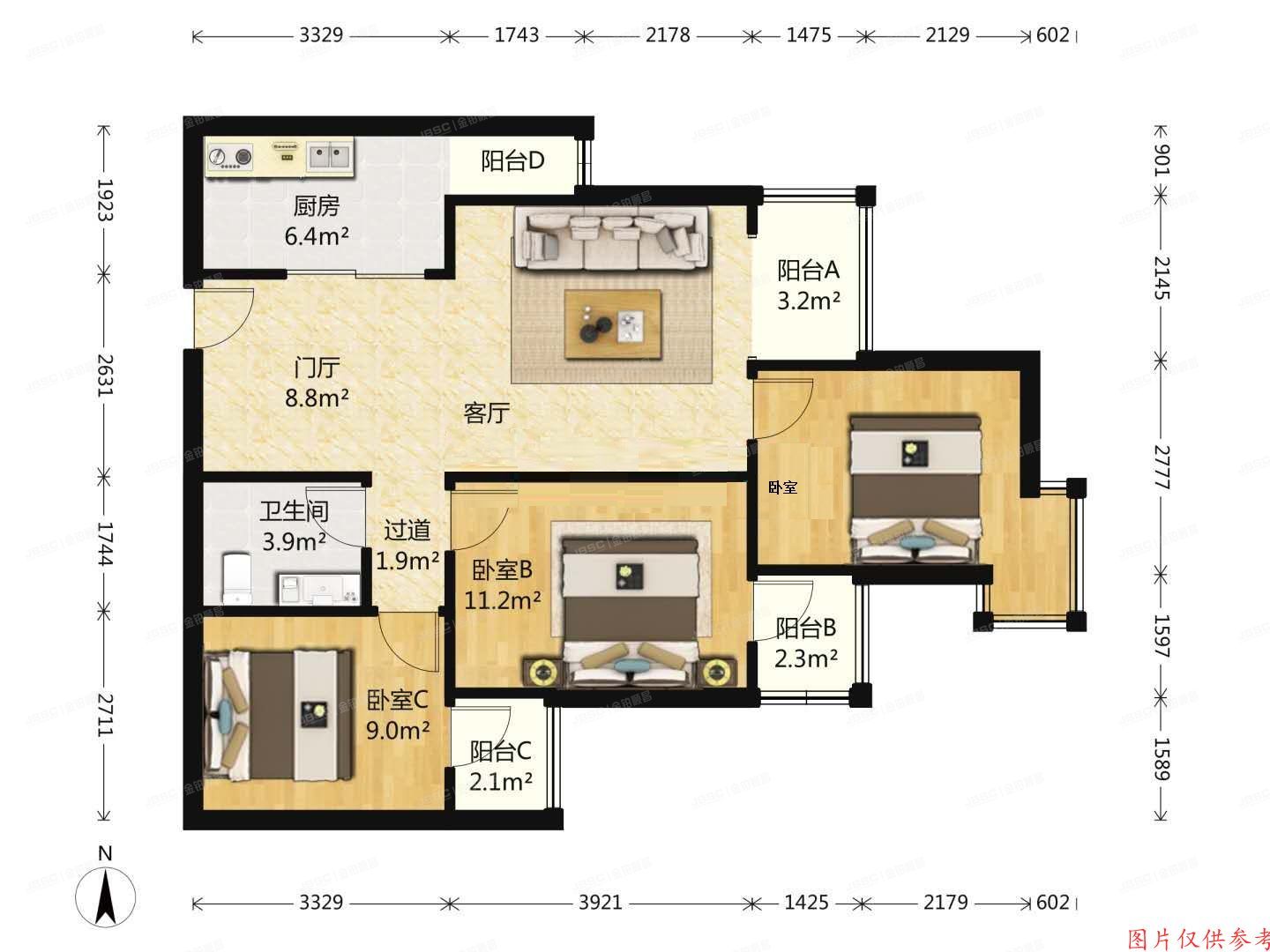 朝阳区 大屯里106号楼7层703