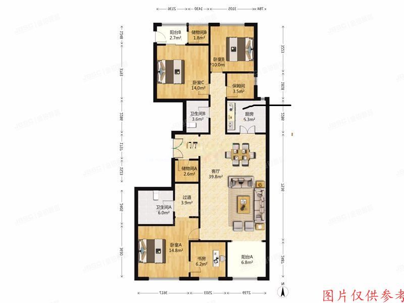※海淀区 龙湖唐宁ONE1楼19层7单元2201/2202室