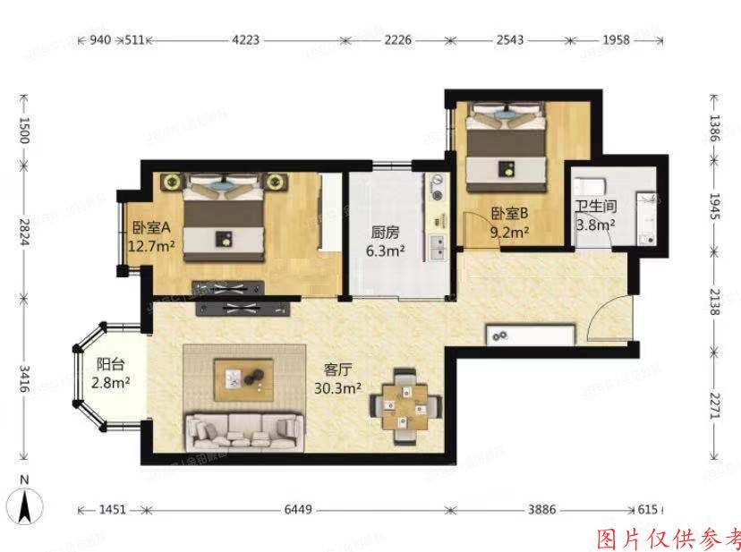 朝阳区东三环南路54号院9号楼4层408（华腾园）