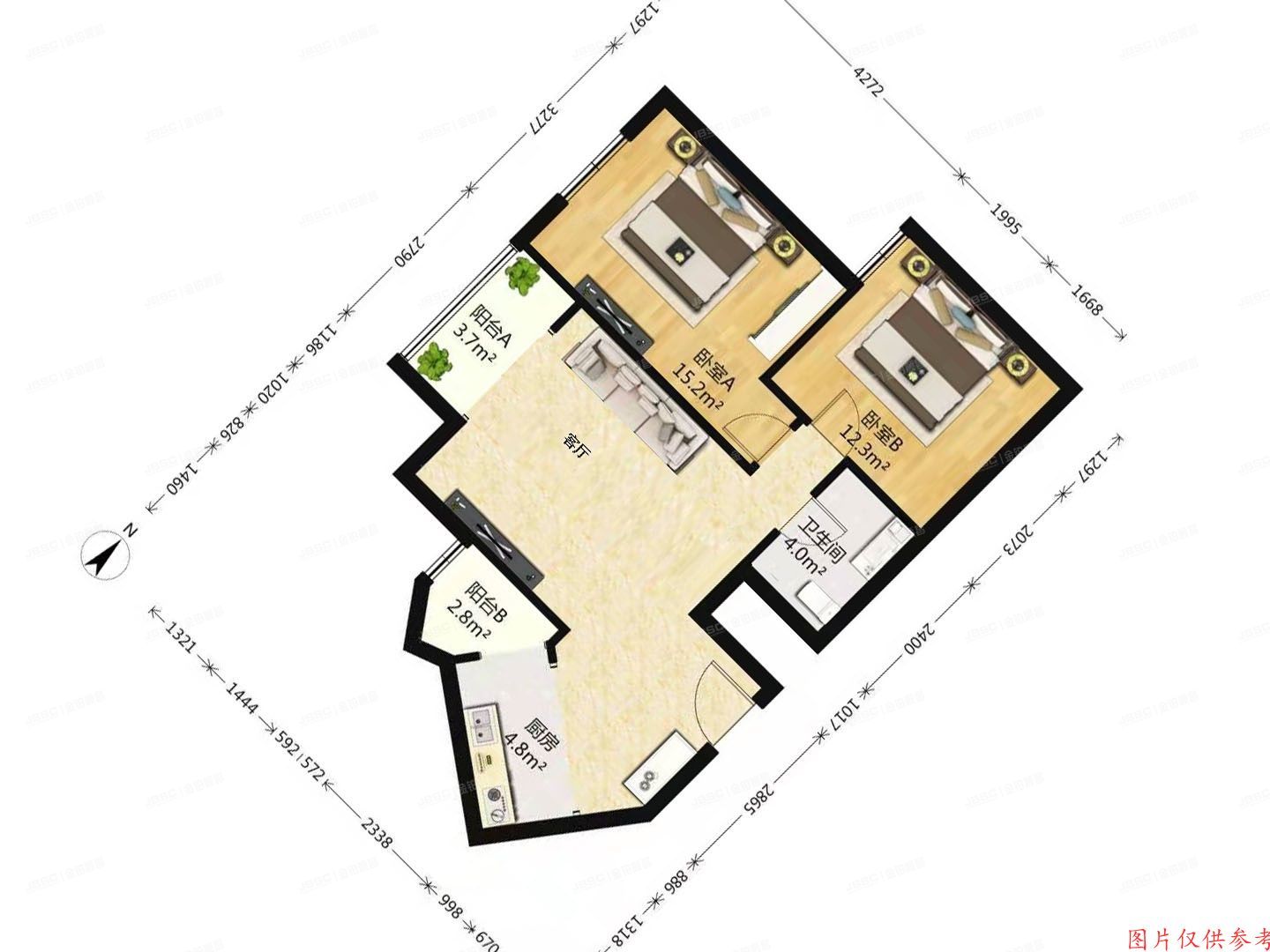 丰台区星河苑2号院4号楼17层1706室