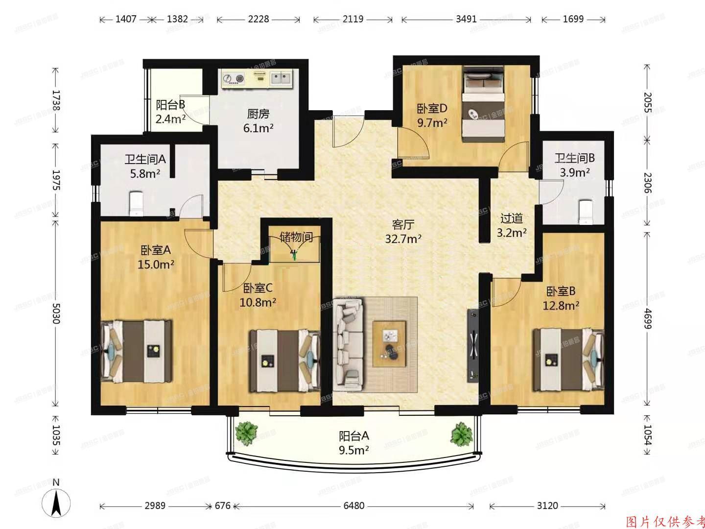 昌平区 龙禧苑风雅园一区16号楼2单元502号