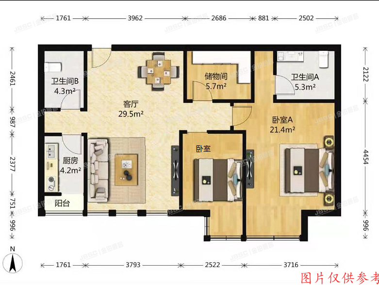 ※丰台区贾家花园3号院19号楼11层1101室（建邦华府）