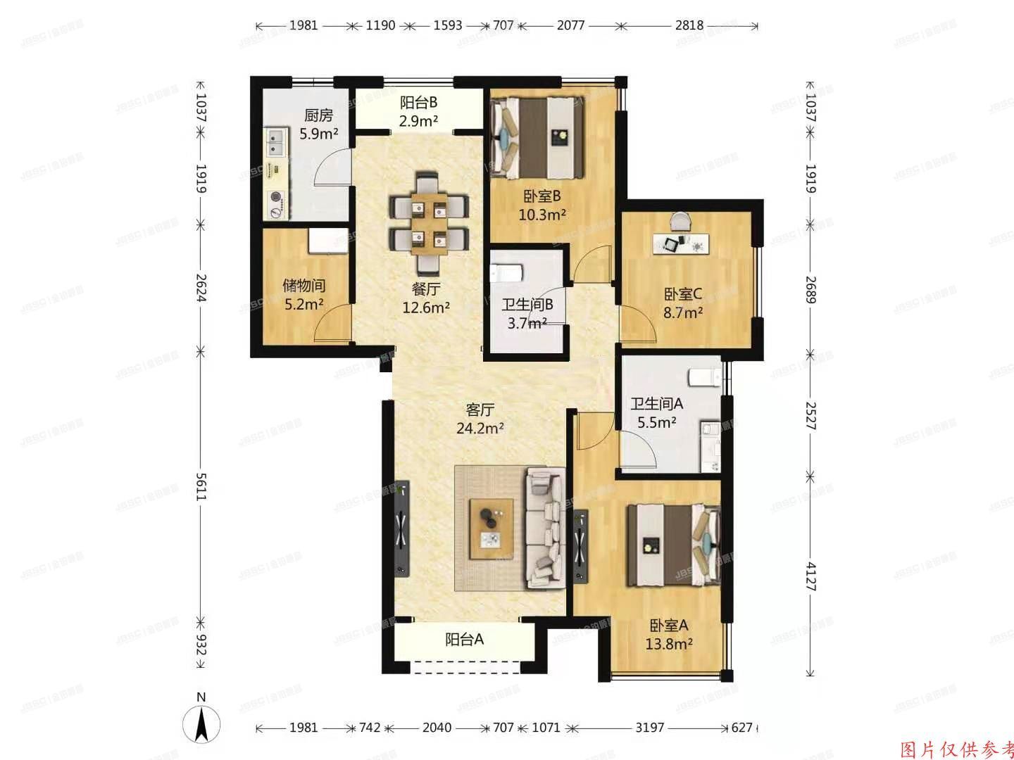 大兴区 兴华大街（二段）19号院10号楼14层2单元1701号（保利茉莉公馆）