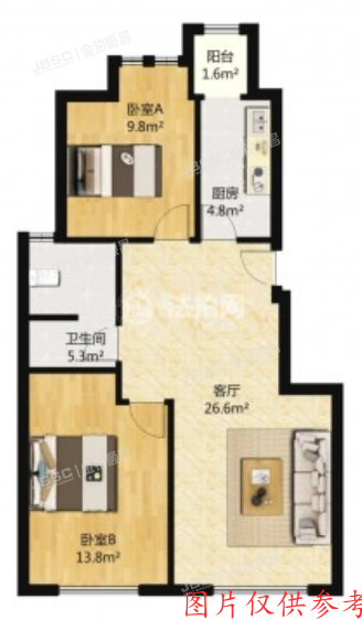 房山区 广阳中路1号院一区8号8层1单元802（原香小镇）