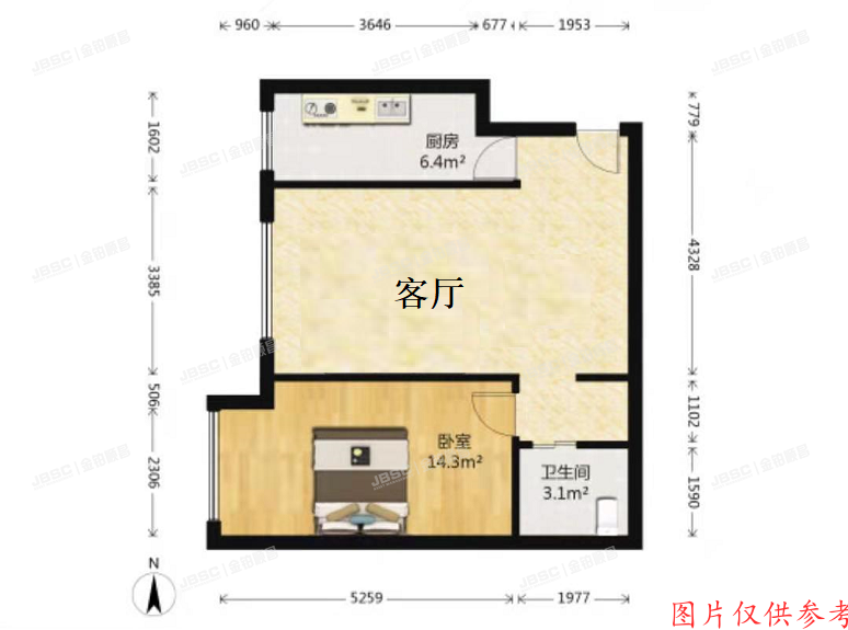 朝阳区朝阳北路22号院1号楼5单元601号（柏林爱乐）
