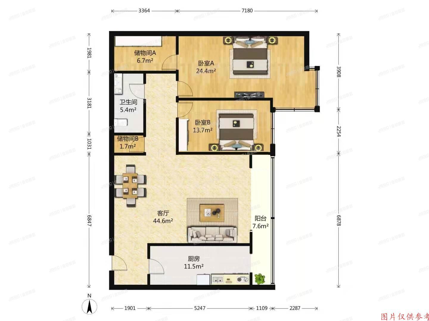 丰台区芳城园一区17号楼20层B-2304