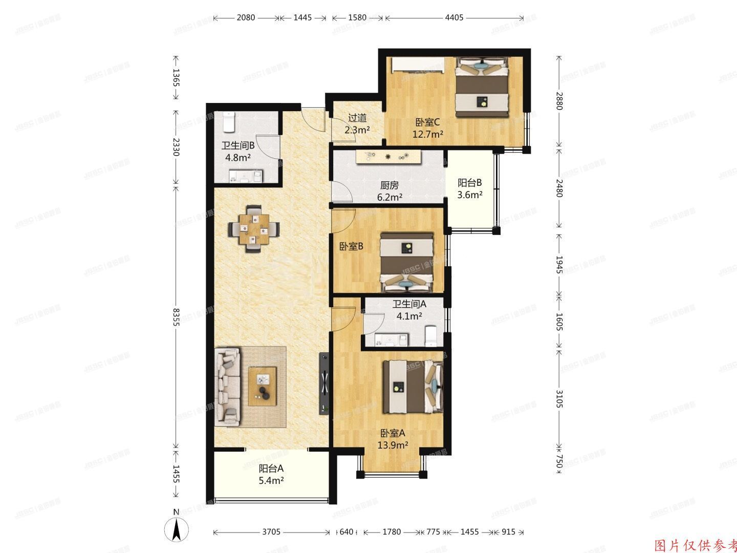 丰台区芳城东里1号楼27层1单元2702（时代绿荫）