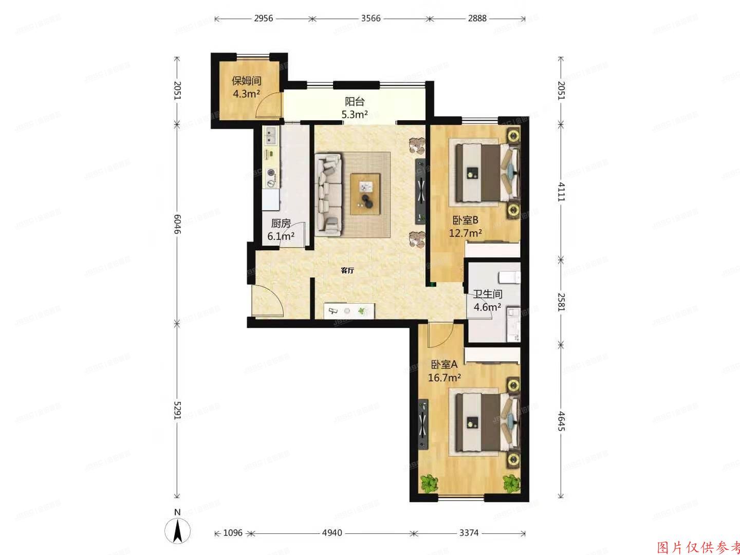 ※朝阳区 太阳宫火星园12号楼17层2单元2171号