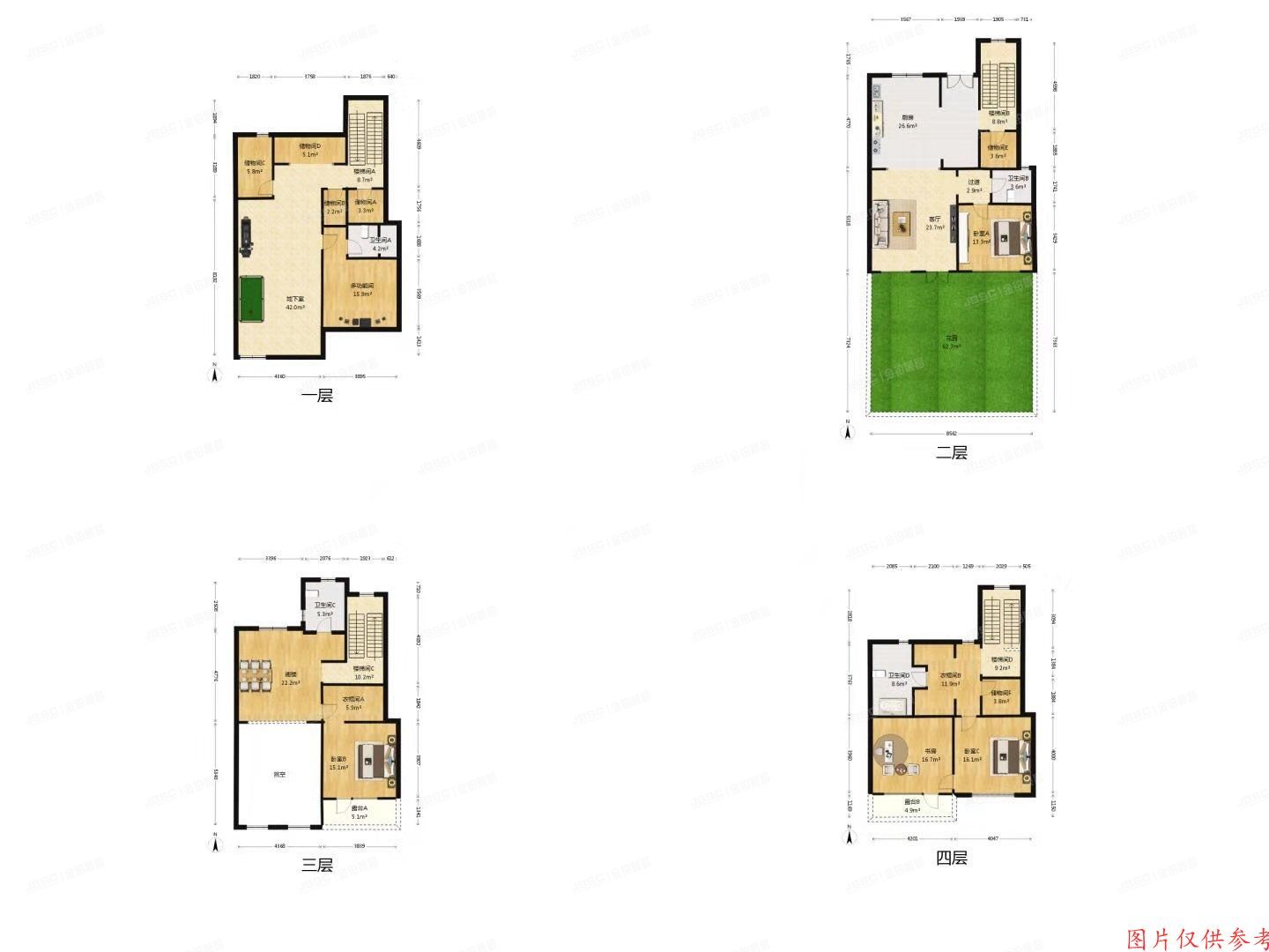 顺义区 坤安路2号院3号楼-1至3层3室（鲁能7号别墅）