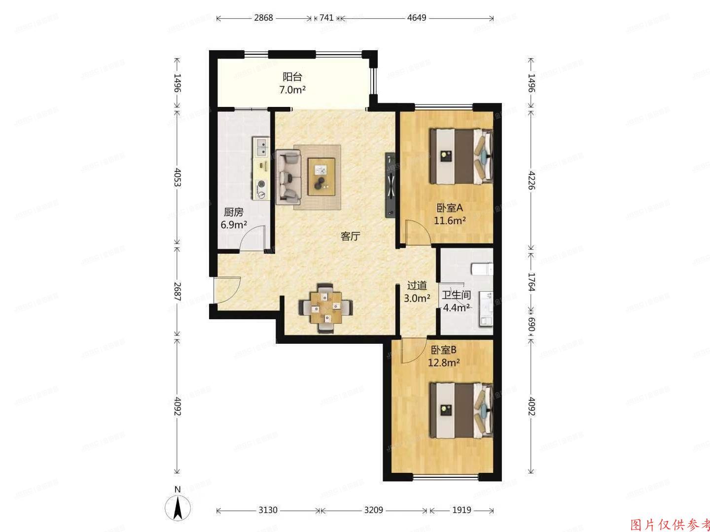 朝阳区 太阳宫火星园12号楼4层1单元1043号