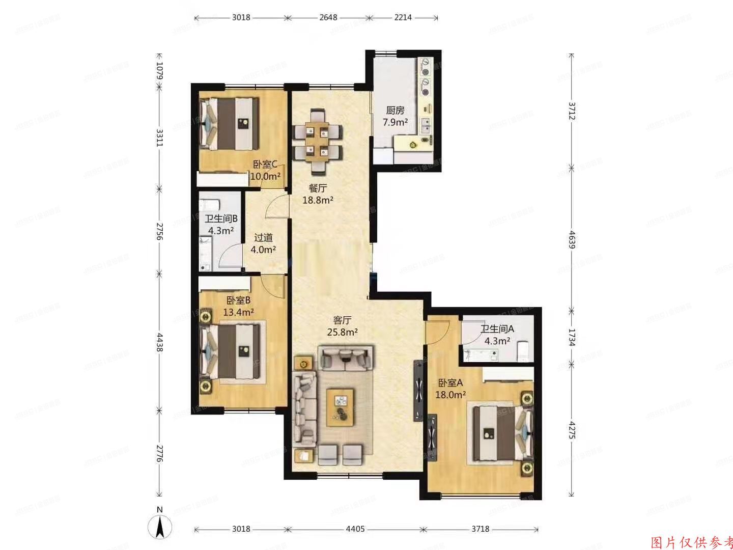 海淀区文龙家园一里7号楼15层2单元1501（世华龙樾）