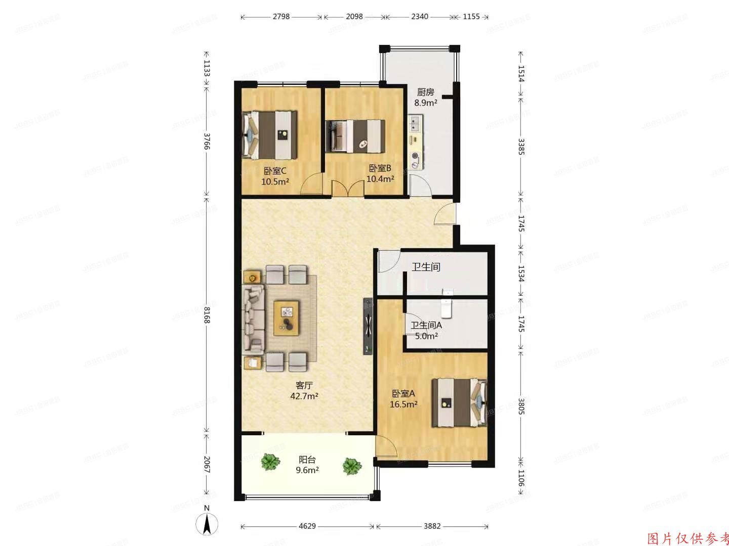昌平区北七家镇名流花园欧风苑11号楼3层1单元132