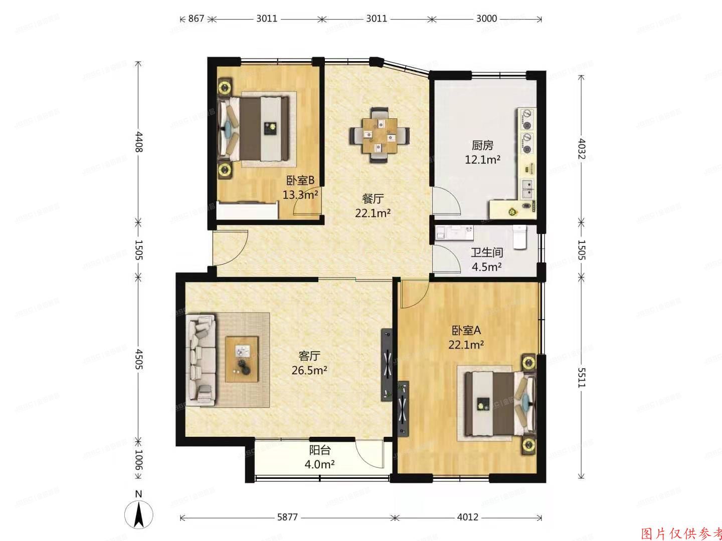 昌平区北七家镇王府公寓四区2号楼3层301号