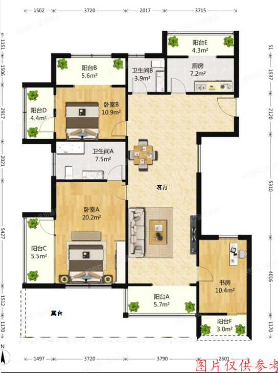 朝阳区豆各庄5号院105楼5门202（万科青青家园·舒苑）