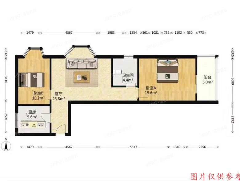 丰台区北甲地路6号院6号楼13层1313（玺萌丽苑）