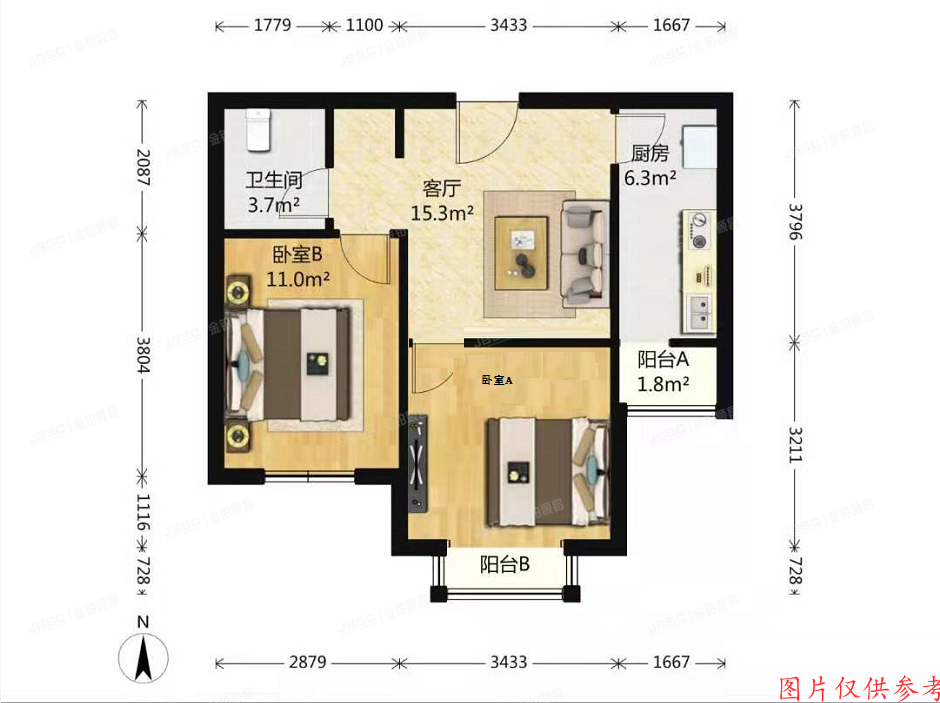 丰台区期颐百年6号楼4层2单元402室
