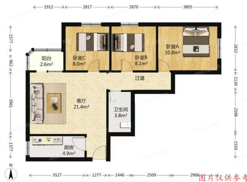 海淀区 文慧园北路9号1号楼17层1712（今典花园）