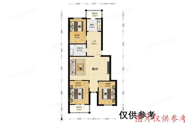 大兴区 三合南里8号楼1单元402室