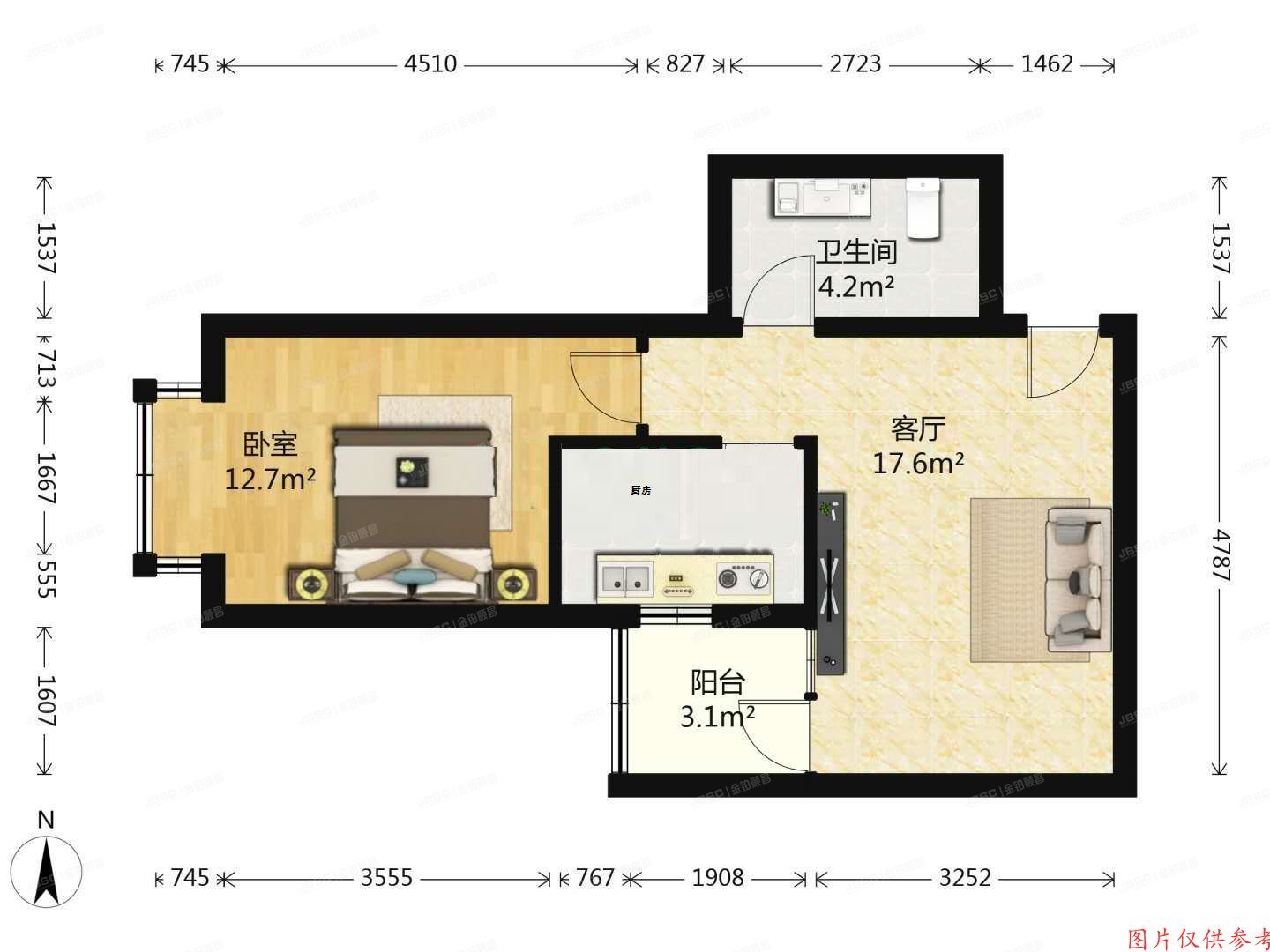 朝阳区京棉新城129号楼9层0904