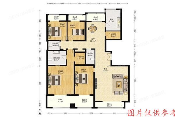 朝阳区 青年路西里5号院7号楼9层2单元1002（润枫水尚）