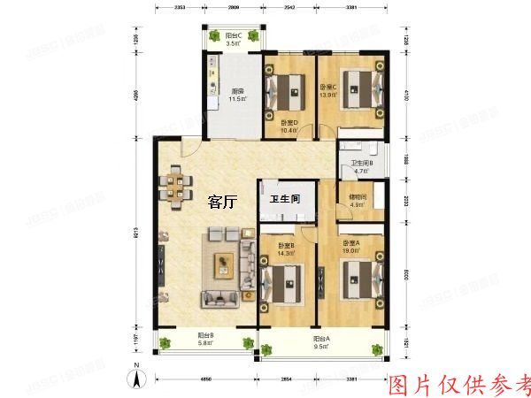 海淀区高梁桥斜街59号院（长河湾小区）11号楼2单元302室