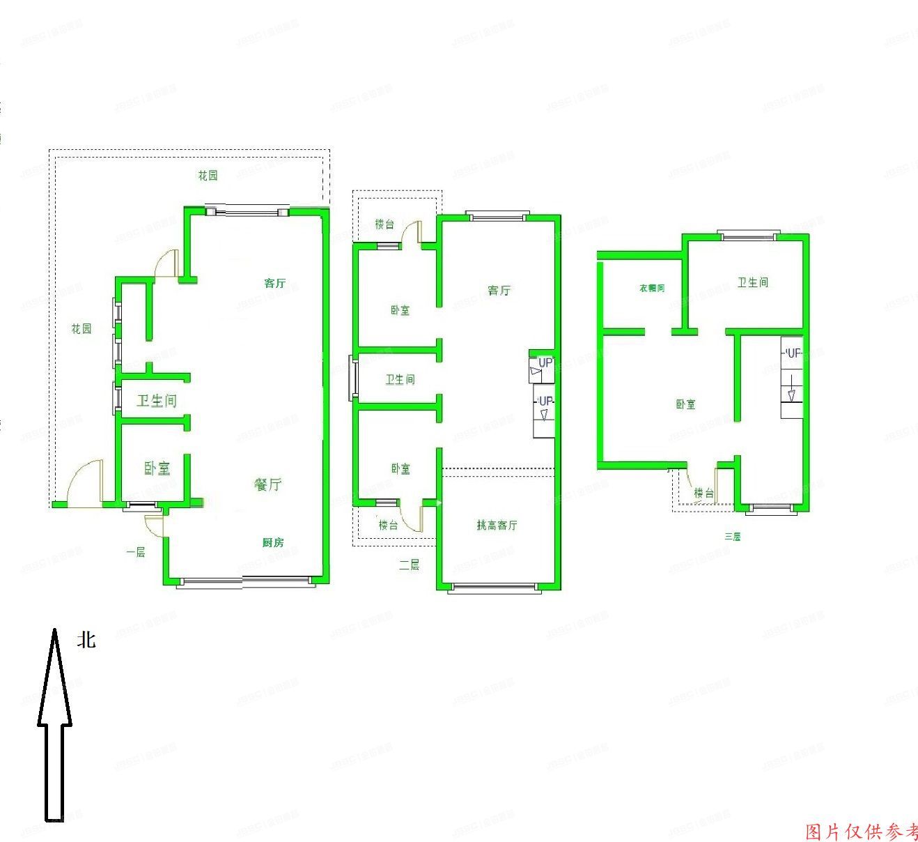 房山区-窦店 提香草堂43号楼1至3层01号 双拼别墅