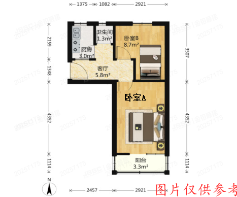 大兴区-黄村 富强东里15号楼3层3-301