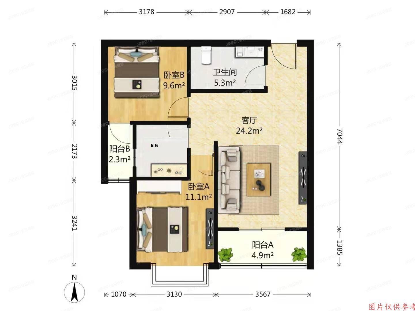 朝阳区 十里堡西里118号楼20层2006号（京棉新城西区）