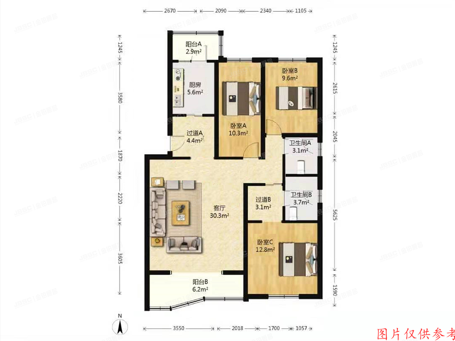 房山区-长阳 碧桂园一号楼5层1-501