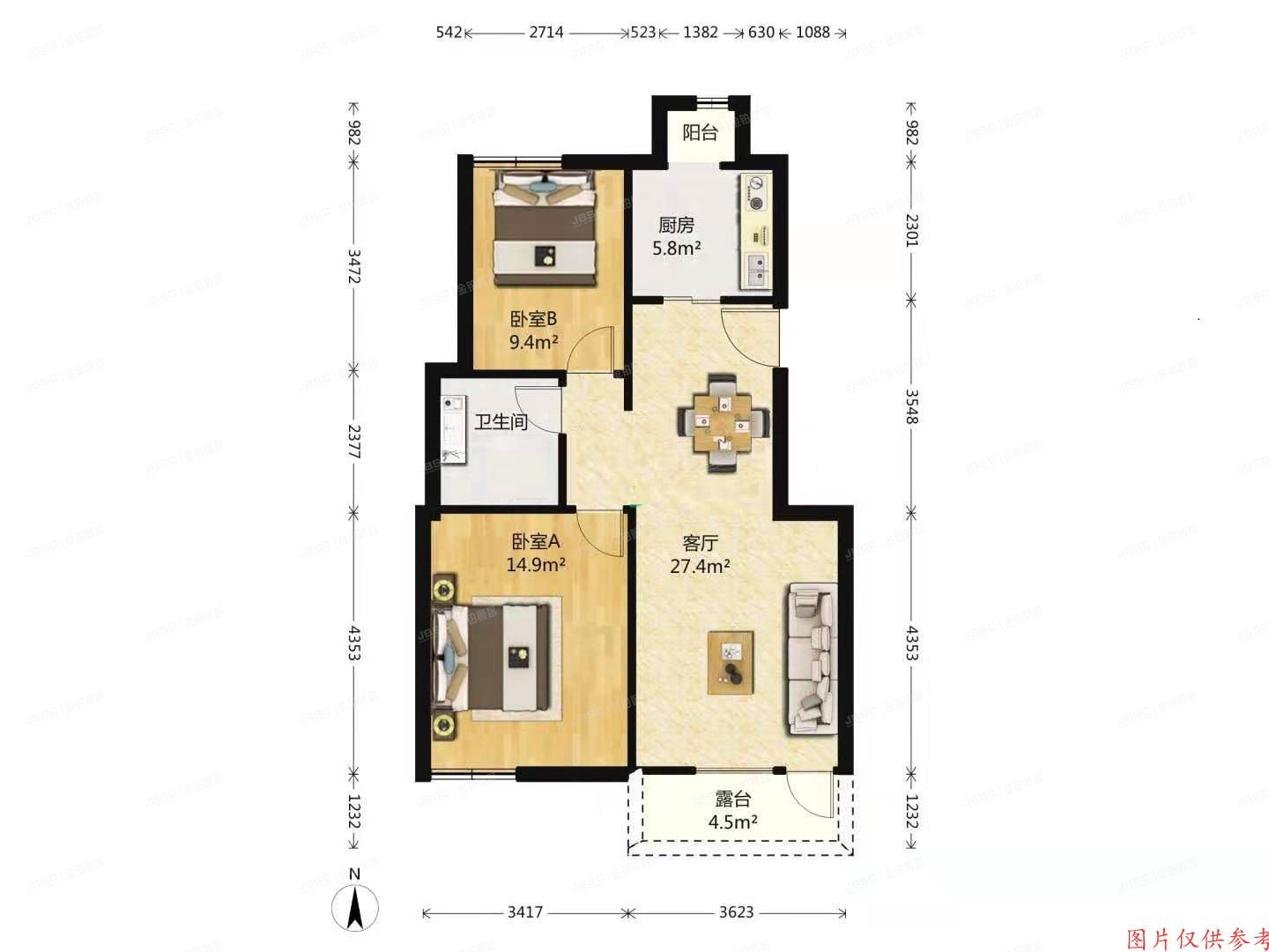 房山区良乡东路56号院38号楼5层2单元501（阳光邑上）