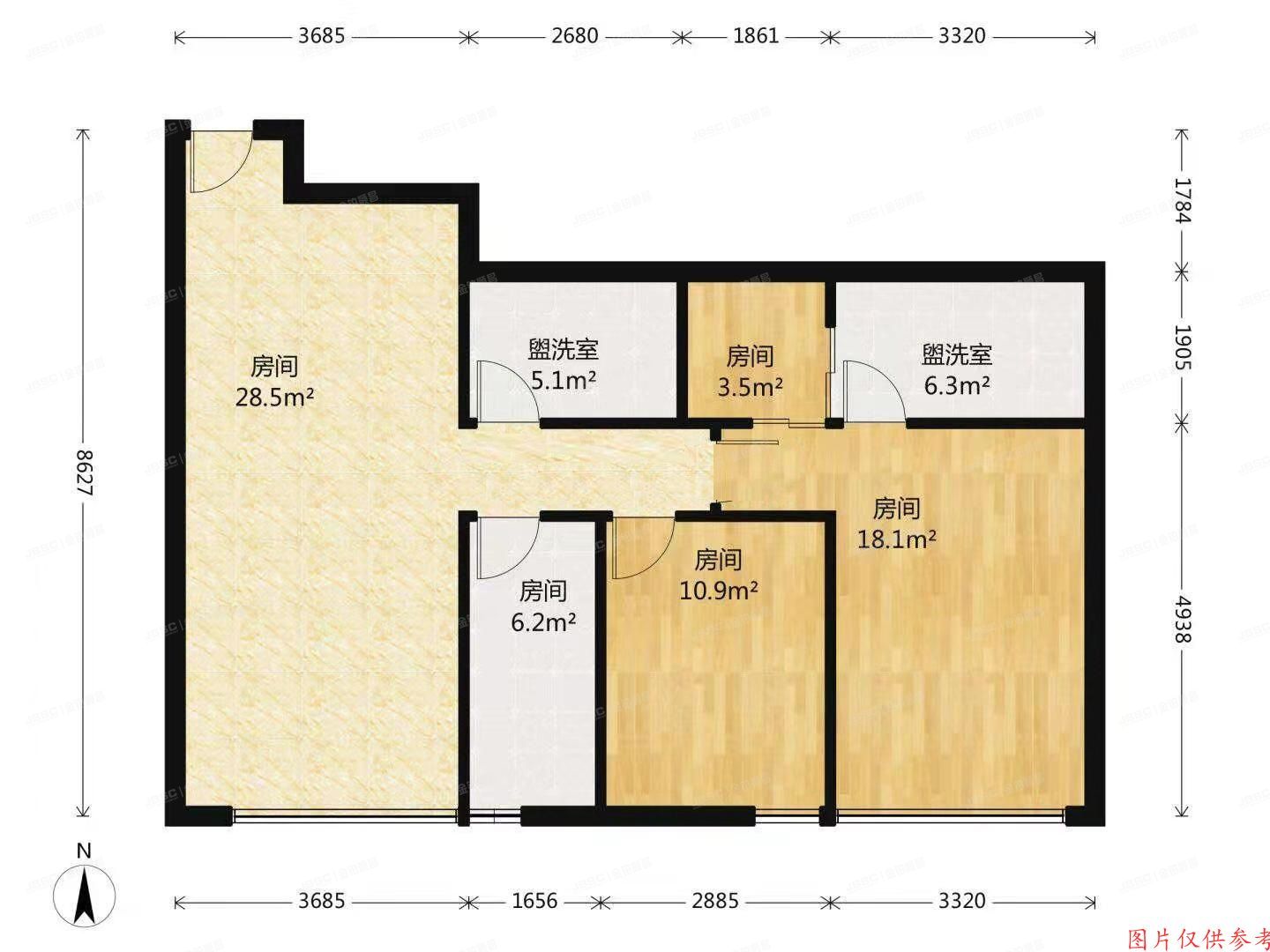 ※经济技术开发区文化园西路6号院30号楼22层2205室（林肯公园B区）