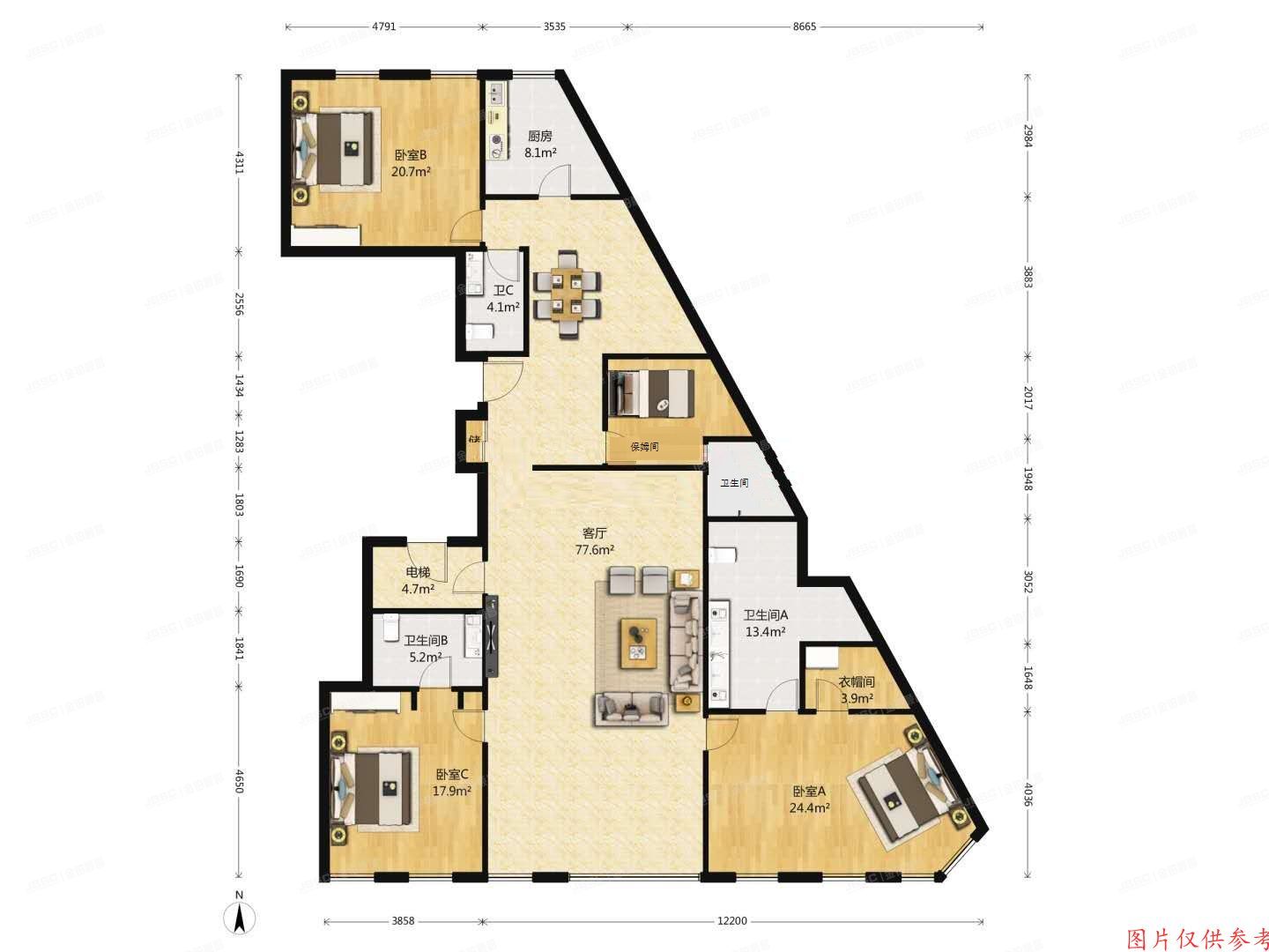东城区香河园街1号院12号楼19层2203号（万国城MOMA）