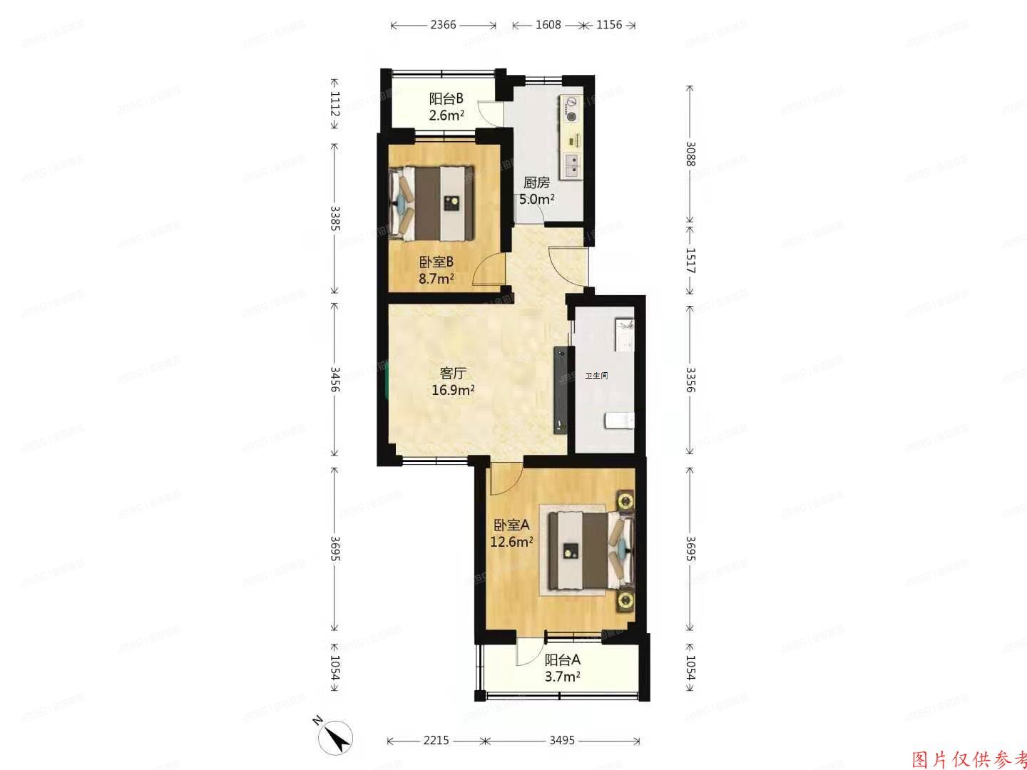 朝阳区 南湖中园234号楼2层1单元202