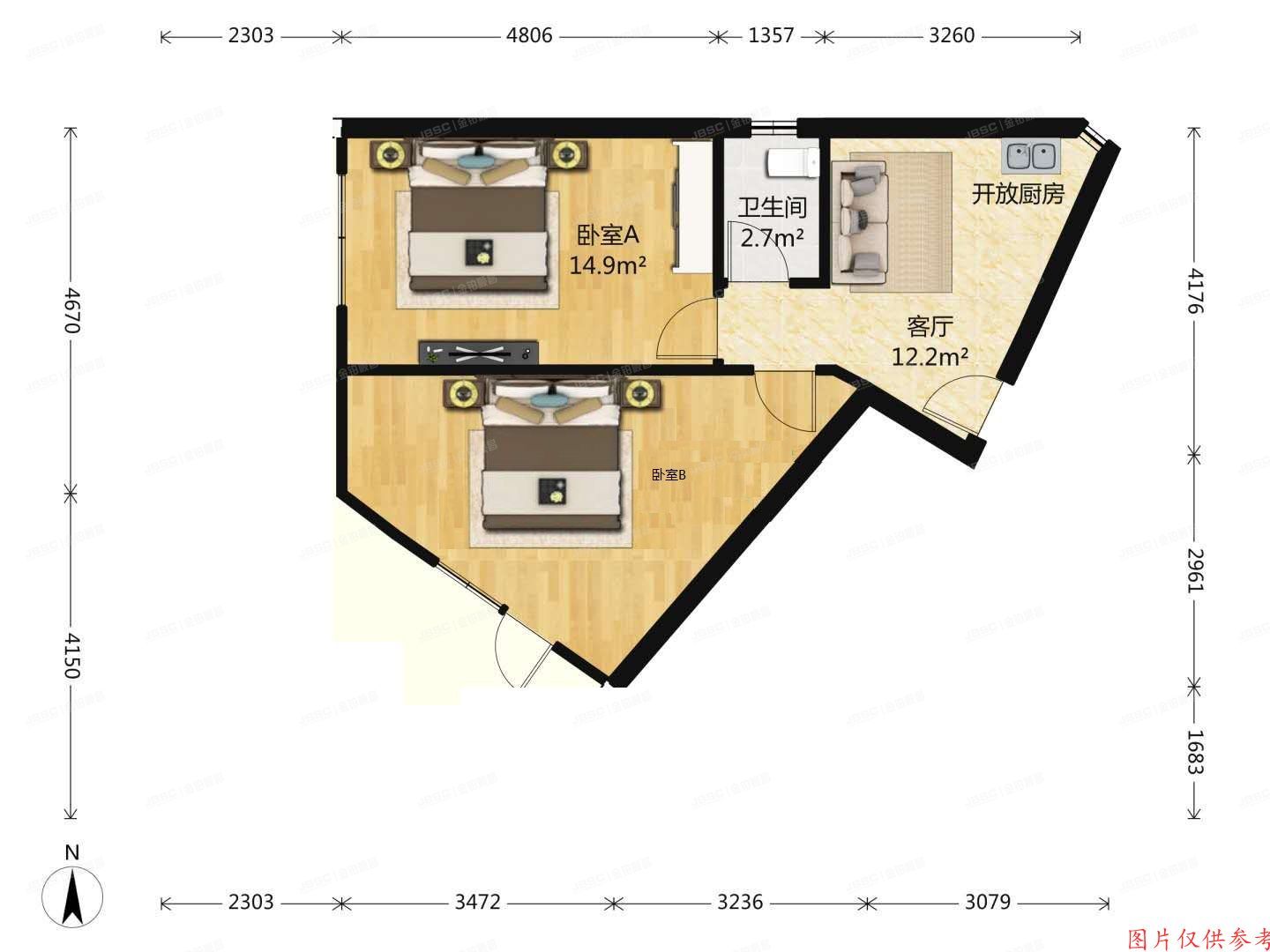 朝阳区-团结湖 六里屯西里甲7号楼4层4门402号